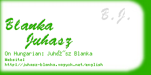 blanka juhasz business card